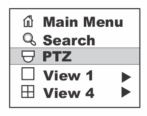 Camera PTZ control