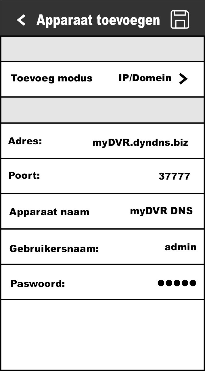 Apparaat Toevoegen DNS