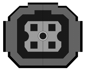 Connector i CS female dwg