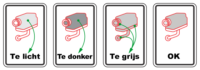 Pictogram te licht te grijs