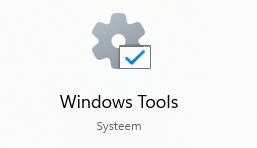 Windows Tools start
