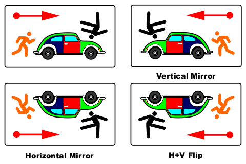 horizontal vertical flip